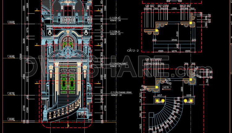 388. Download Of Cad Drawings Of European Classical Architectural Details (7)