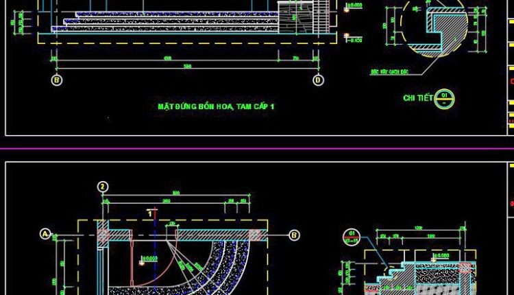 390. Cad Detailed Drawings Of Facade Elements And Balcony Details For Townhouses (2)