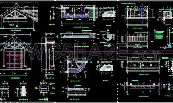 1 year ago
                

                
             774390. CAD detailed drawings of facade elements and balcony details for townhouses