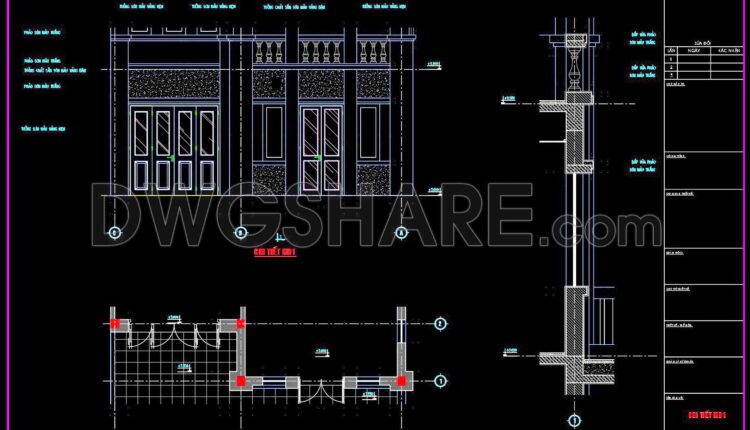 392. Free Download Detailed Cad Drawings Of Residential Architecture (1)