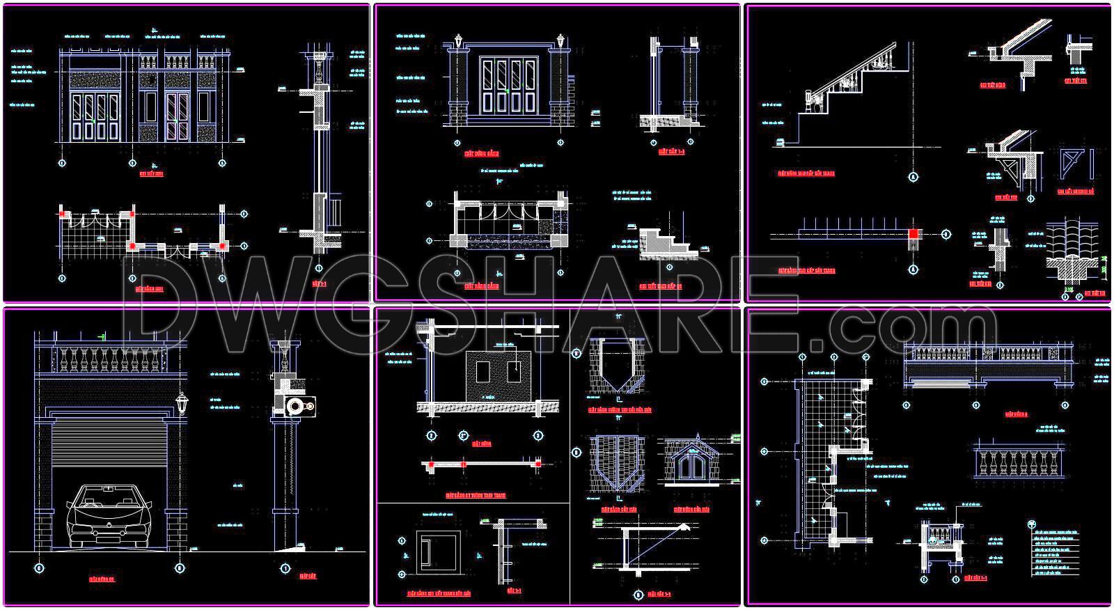 392. Free Download Detailed Cad Drawings Of Residential Architecture