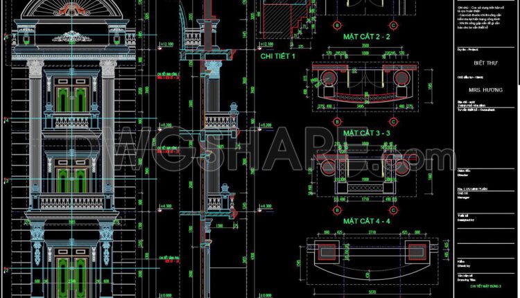 418. Download Of Cad Drawings Of European Classical Architectural Details (4)