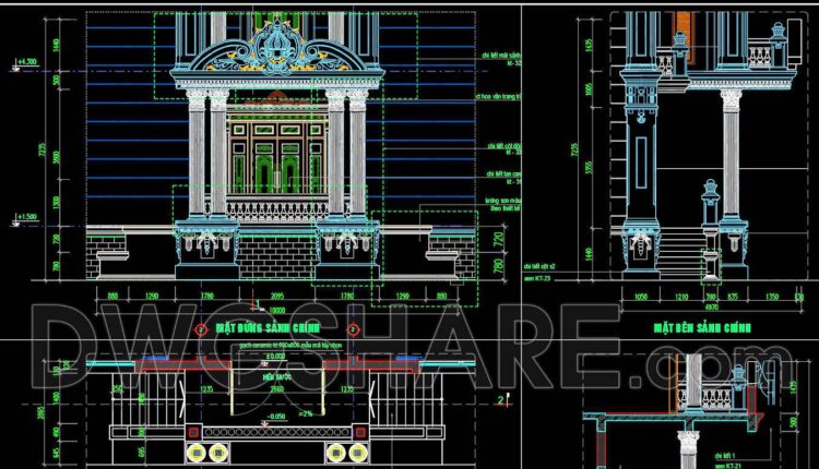 418. Free Download Of Cad Drawings Of European Classical Architectural Details