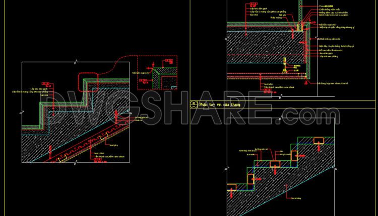433. Download Free Cad Drawings Of Detailed Construction For A Glass Balustrade Staircase (2)