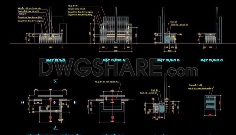 46. Cad Drawings Of Architectural Details Of The Coffee Shop (1)