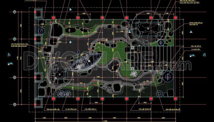 46. Cad Drawings Of Landscape Water Feature Details In The Coffee Shop (2)