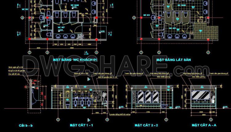 46. Cad Drawings Of Sanitary Details For The Coffee Shop (1)
