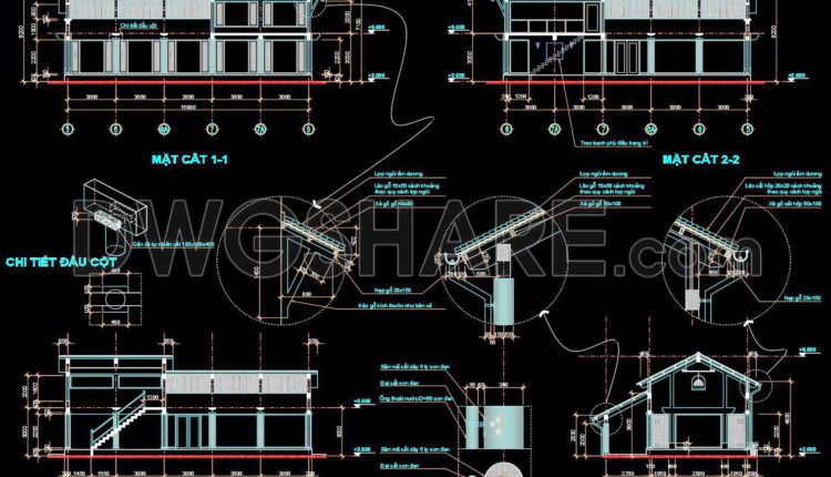 46. Cad Drawings Of The Auxiliary Building For The Coffee Shop (3)