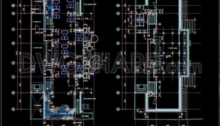 46. Cad Drawings Of The Coffee Shop Floor Plans (1)