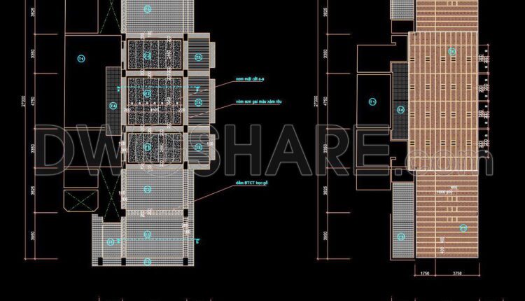 46. Cad Drawings Of The Elevations And Sections Of The Coffee Shop (2)