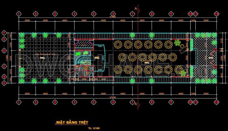 47. Download Cad Design Drawings For A 560m2 Wedding Restaurant (5)