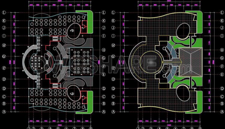 48. Download Cad Design Drawings For An 860m2 Restaurant (5)