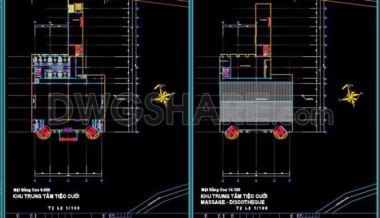 49. Download Of Cad Floor Plan Design For A 3800m2 Wedding Restaurant (7)