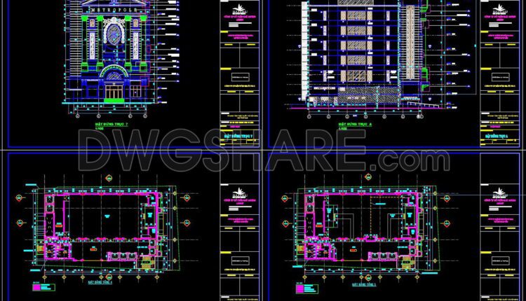 50. Download Cad Design Drawings For A 1200m2 Wedding Restaurant (1)