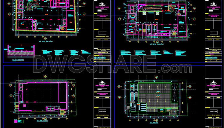 50. Download Cad Design Drawings For A 1200m2 Wedding Restaurant (3)