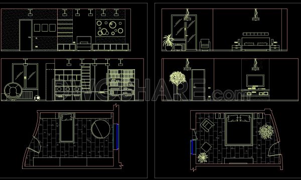 1 year ago
                

                
             2,24550. Free Download of CAD Blocks for Bedroom Floor Plans and Elevations