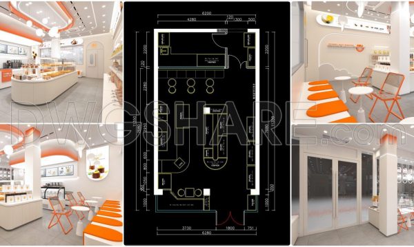 1 year ago
                

                
             6,77151. Download CAD Drawings for Interior Construction Design of an 80m2 Bakery