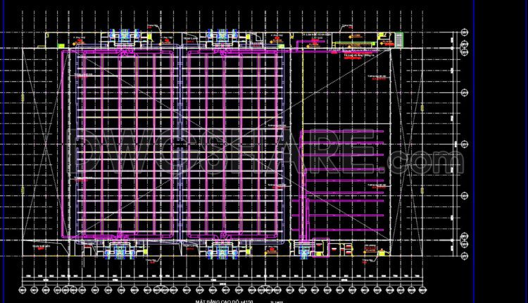 53. Free Download Of Cad Floor Plan Drawings For A Factory With Dimensions 154m X 275m (2)