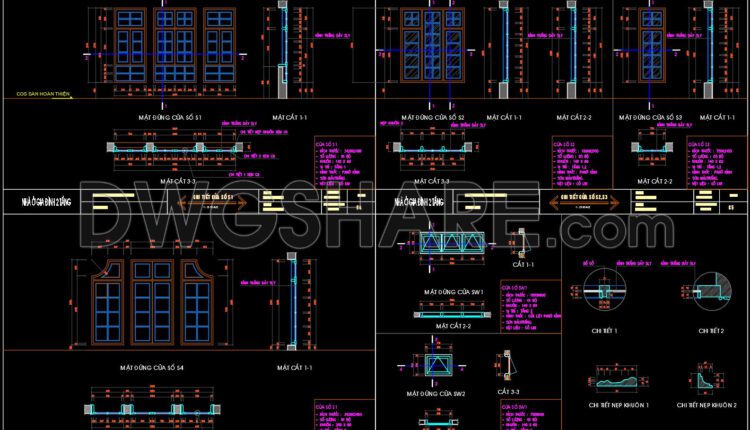 649. Detailed Cad Drawings Of Doors, Windows For Download (1)