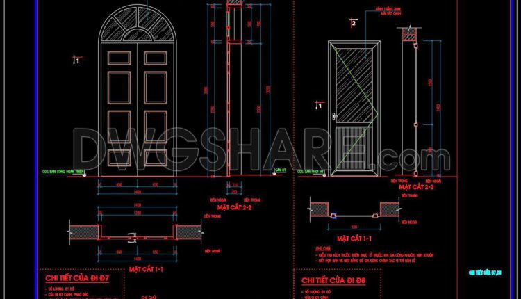 650. Detailed Cad Drawings Of Doors, Windows For Download (6)
