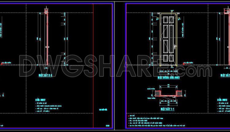 652. Detailed Cad Drawings Of Doors, Windows For Download (5)