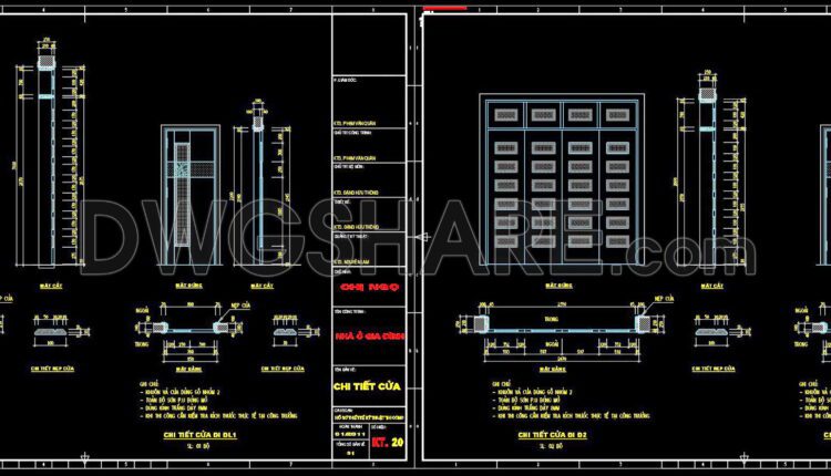 653. Detailed Cad Drawings Of Doors, Windows For Download (1)