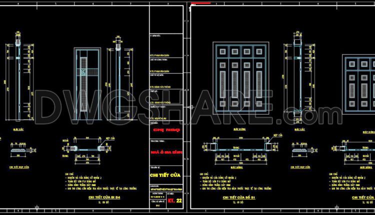 653. Detailed Cad Drawings Of Doors, Windows For Download (2)