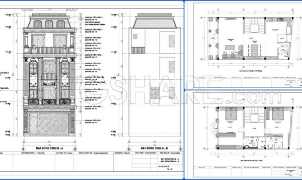 1 year ago
                

                
             2,857758. Free Download Architectural PDF Drawings for a 3-Story European Classic Style House (Dimensions: 7.1m x 12.5m)