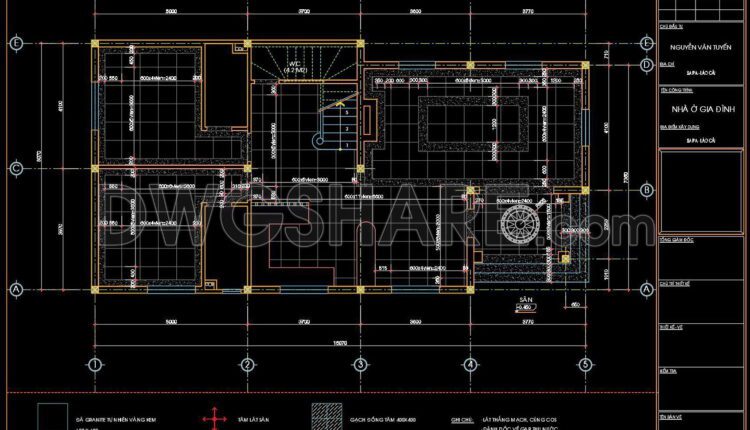 80. Download Free Detailed Cad Drawings Of Floor Plans For A 3-story Townhouse (1)