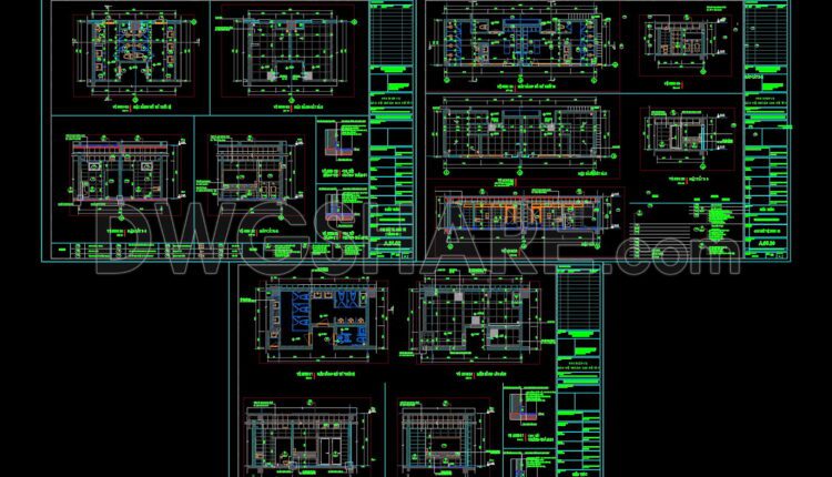 108. Download The Complete Construction Drawings Of The 15-story Hotel With An Area Of 4600m2 (9)