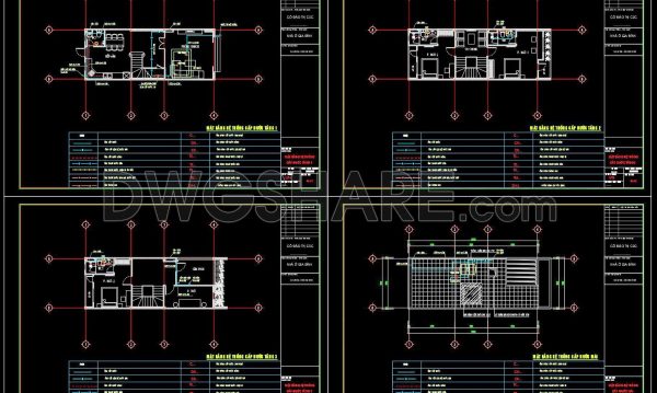 1 year ago
                

                
             821117. CAD drawings detailing the design of water supply and drainage systems for a 4-story townhouse