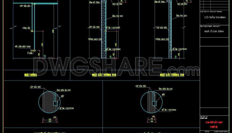 118. Cad Drawings For Detailed Electrical Designs For A 2-story Townhouse (6)
