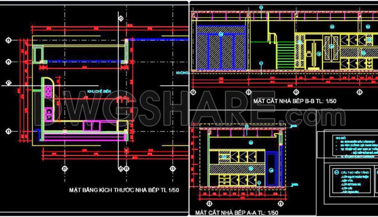 124. Free Download Cad Technical Drawings Of Kitchen Cabinets For The House