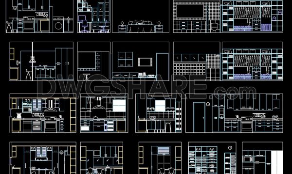 1 year ago
                

                
             3,165125. Free download of CAD section drawings of residential interior spaces