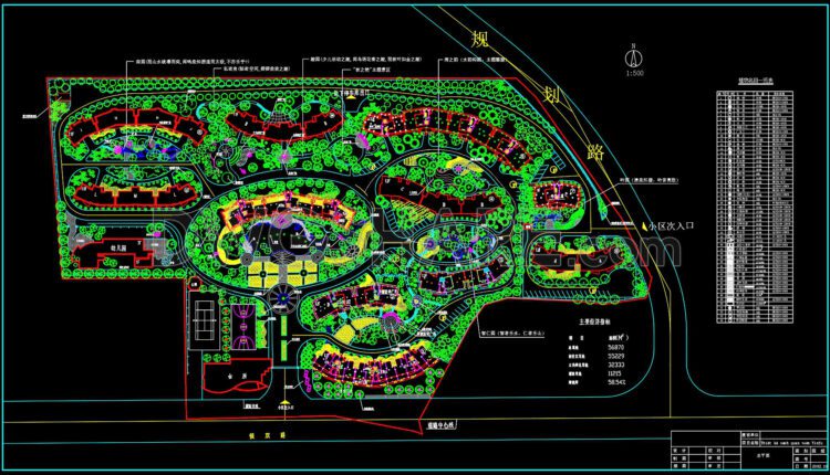 136. Free Download Of Yinfu Garden Landscape Design Cad Drawings