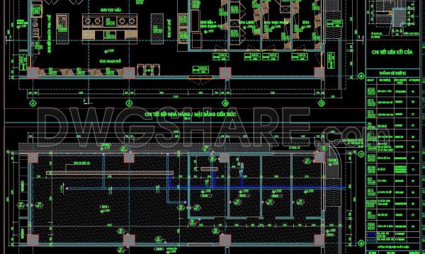 168. Detailed Restaurant Kitchen CAD Drawings – Free Download