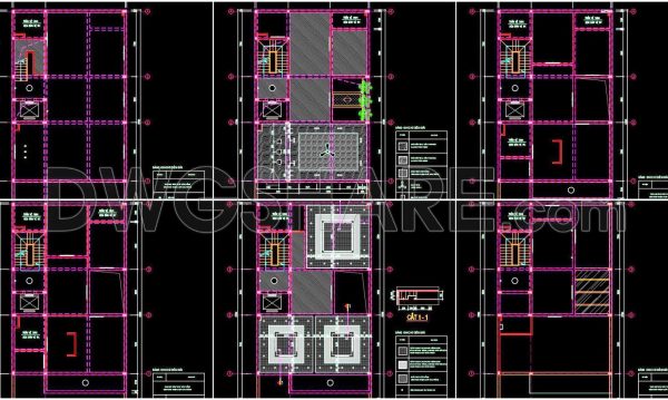 1 year ago
                

                
             967175. Free download of detailed CAD drawings of ceiling plans and lighting layout plans for a 2-storey house