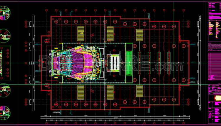 18. Free Download Cad Drawings Of The National Convention Center – Vietnam (2)