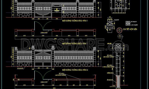 1 year ago
                

                
             1,040181. Download CAD drawings for technical design and construction of gate and fence for townhouse