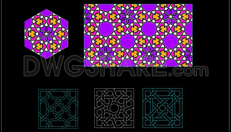 206. Download Free Cad Drawings Of Islamic Geometric Patterns (4)