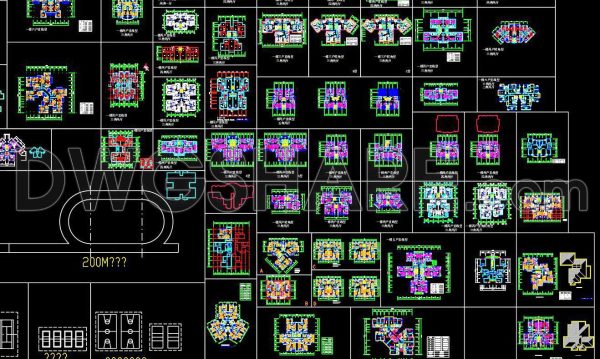 248. Free Download of CAD Drawings for Sample Apartment Floor Plans