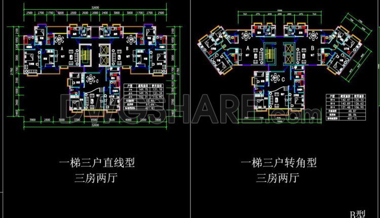248. Free Download Of Cad Drawings For Sample Apartment Floor Plans (7)