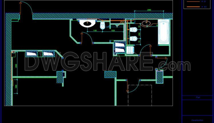 249. Free Download Of Cad Construction Drawings For A 126m2 Apartment Design (5)