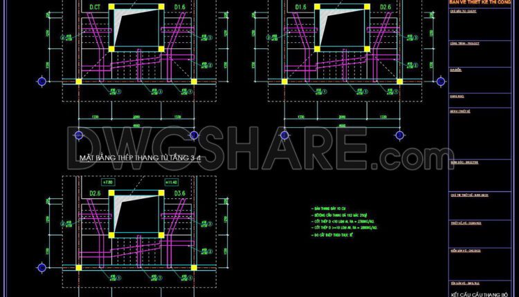 315. Download Free Cad Structural Drawings For A 9.7m X 16.8m Reinforced Concrete Townhouse Construction (8)