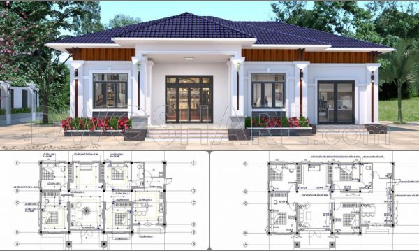 1 year ago
                

                
             1,843332. Free Download of Mechanical and Electrical Construction Design Drawings for a 1-Story House