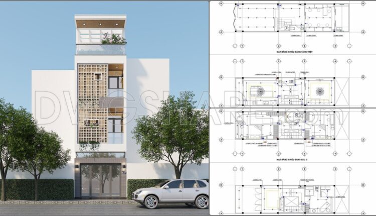 334. Free Download Of Mechanical And Electrical Construction Design Drawings For A 3-story House