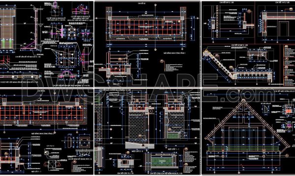 393. Free Download Detailed CAD Drawings of Residential Architecture