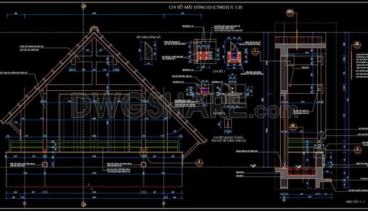 393. Free Download Detailed Cad Drawings Of Residential Architecture (7)