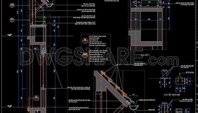 393. Free Download Detailed Cad Drawings Of Residential Architecture (8)
