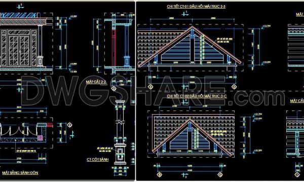 1 year ago
                

                
             752404. Free download of CAD drawings detailing the entrance hall and pitched roof details